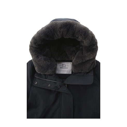Woolrich Parka Parka Donna Double con collo in pelliccia Dark navy A24 - WOOLRICHCFWWOU0724FRUT0001 - DKN - S - Francavilla Moda